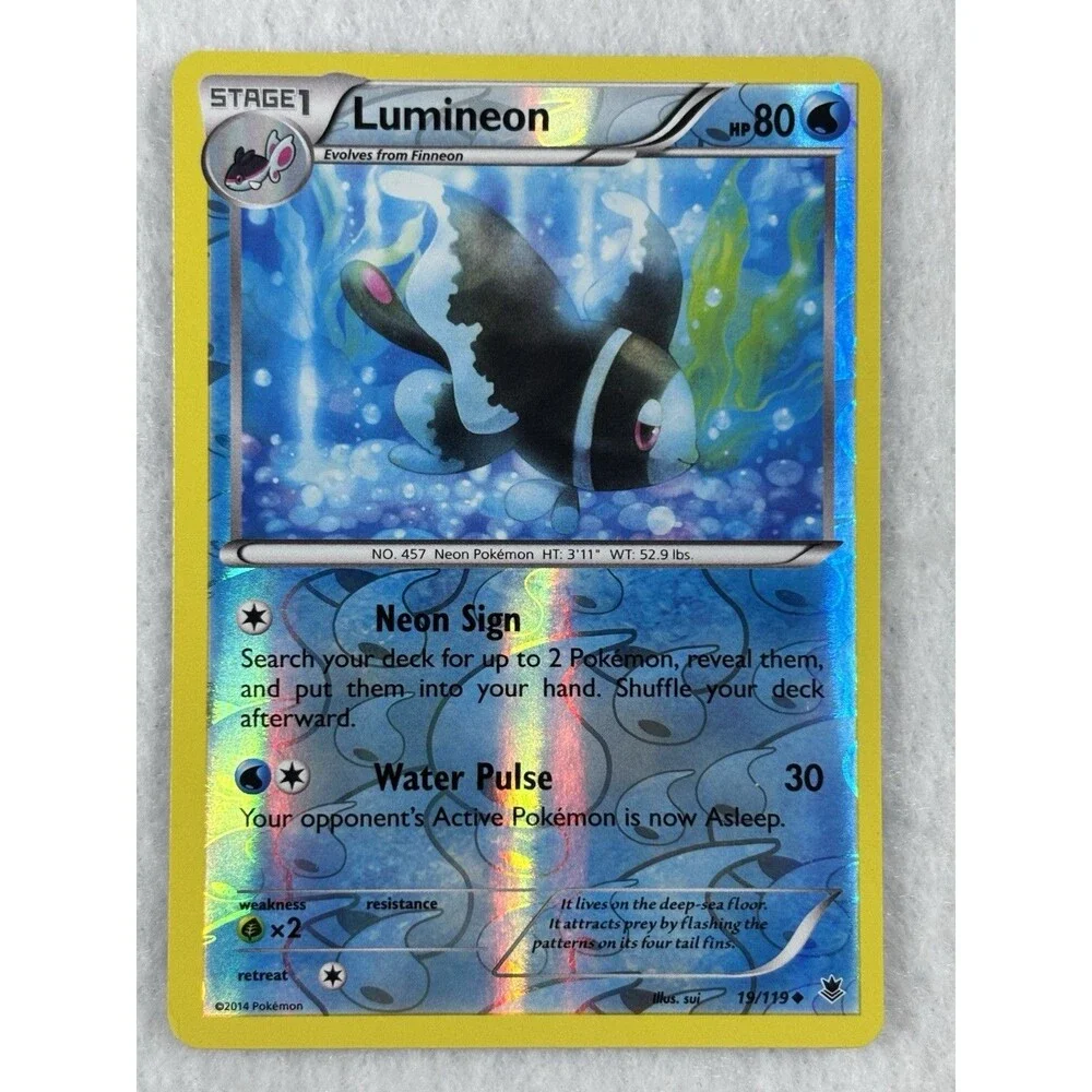 Pokemon Water Type Card Lot of 13 Reverse Holo Milotic Kyogre Mudkip XY Preowned